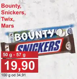 PLUS JIP Bounty, Snickers, Twix, Mars nabídka