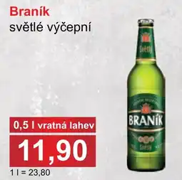 PLUS JIP Braník světlé výčepní nabídka