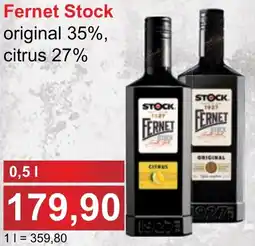 PLUS JIP Fernet Stock nabídka