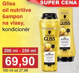 PLUS JIP Gliss oil nutritive šampon na vlasy nabídka
