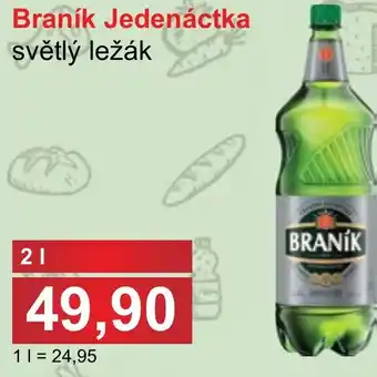 PLUS JIP Braník Jedenáctka světlý ležák nabídka