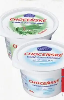 PLUS JIP Choceňské tradiční pomazánkové nabídka