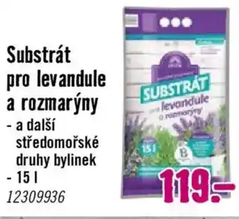 Substrát pro levandule a rozmarýny