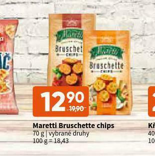 Terno Maretti bruschette chips nabídka