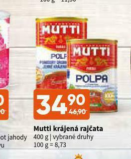 Terno Mutti krájená rajčata nabídka