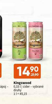 Terno Kingswood cider nabídka