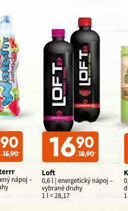 Terno Loft energetický nápoj nabídka
