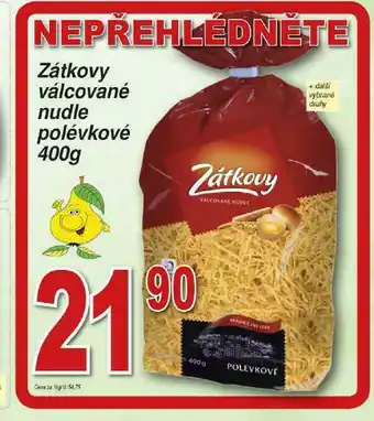 Lidl Zátkovy válcované nudle nabídka