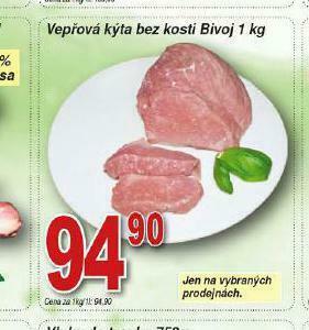 Lidl Vepřová kýta bez kosti nabídka
