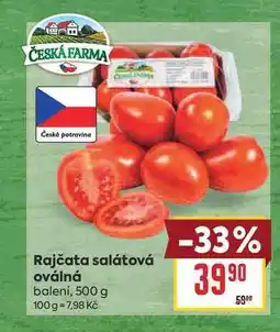 Billa Rajčata salátová oválná balení nabídka
