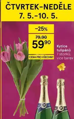 Tesco Kytice tulipánů, 7 stonků nabídka