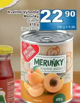 Jip Kvalitně Výhodně Meruňky půlenė 410 g (pp=230 g) nabídka