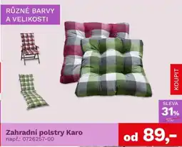 Asko Zahradní polstry Karo nabídka
