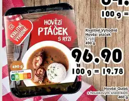 Jip Kvalitně Výhodně Hovězí ptáček s rýží nabídka