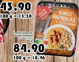 Jip Kvalitně Výhodně Kuřecí Paprikáš s těstovinami nabídka