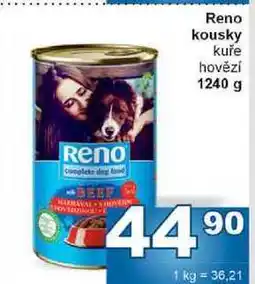 Jip Reno kousky kuře hovězí nabídka