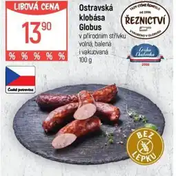 Globus Ostravská klobása Globus nabídka