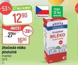 Globus MADETA Jihočeské mléko plnotučné nabídka