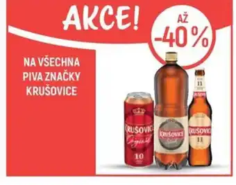 Na všechna piva značky Krušovice