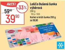 Globus Le&Co Dušená šunka výběrová nabídka