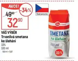 Globus VÁŠ VÝBĚR Trvanlivá smetana ke šlehání nabídka