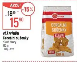 Globus VÁŠ VÝBĚR Cereální sušenky nabídka
