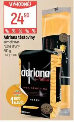 Globus Adriana těstoviny nabídka