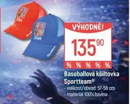 Globus Baseballová kšiltovka Sportteam nabídka