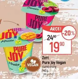 Globus Zott Pure Joy Vegan nabídka
