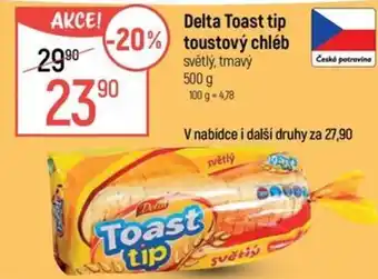 Globus Delta Toast tip toustový chléb nabídka