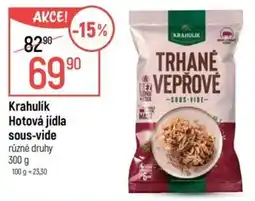 Globus Krahulik Hotová jídla sous-vide nabídka