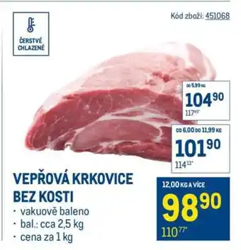Vepřová krkovice bez kosti