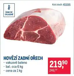 Makro Hovězí zadní ořech nabídka