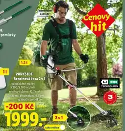 Lidl Parkside Benzínová kosa 2 v 1 nabídka