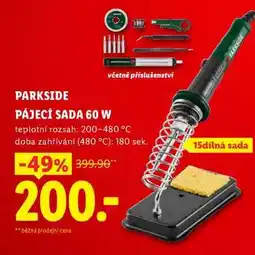 Lidl PARKSIDE Pájecí sada 60 W nabídka