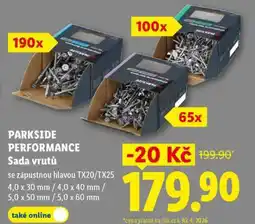 Lidl PARKSIDE PERFORMANCE Sada vrutů nabídka