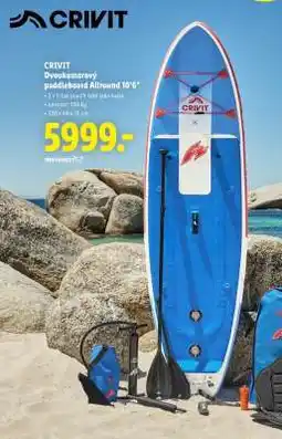 Lidl CRIVIT Dvoukomorový paddleboard Allround 10'6 nabídka