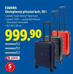 Lidl ESMARA Skořepinový příruční kufr, 30 l nabídka