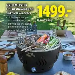 Lidl GRILLMEISTER Gril na dřevěné uhlí s aktivní ventilací nabídka