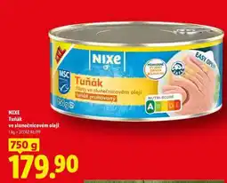 Lidl Nixe Tuňák ve slunečnicovém oleji nabídka