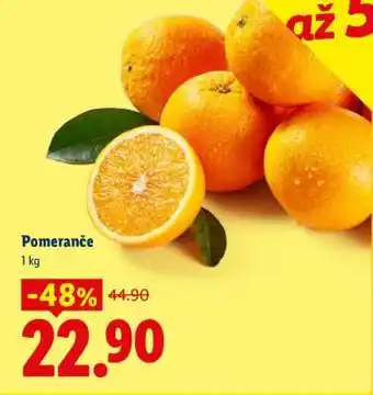 Lidl Pomeranče nabídka