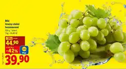 Lidl BÍLÉ HROZNY STOLNÍ BEZSEMENNÉ nabídka