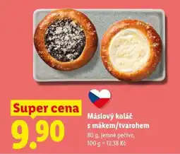 Lidl Máslový koláč s mákem/tvarohem nabídka