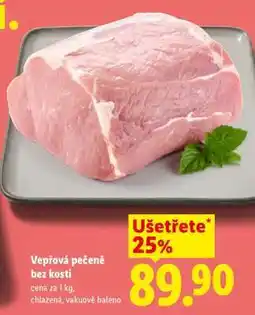 Lidl Vepřová pečeně bez kosti nabídka