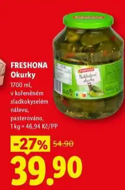 Lidl FRESHONA OKURKY nabídka