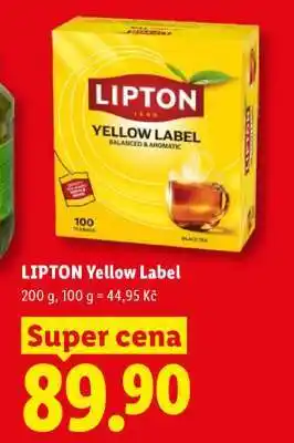 Lidl Lipton Yellow Label nabídka
