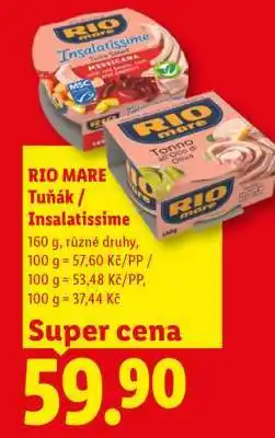 Lidl Rio Mare tuňák Insalatissime nabídka