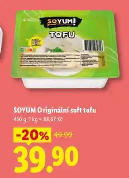 Lidl SOYUM Originální soft tofu nabídka