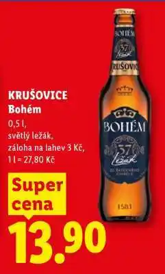 Lidl Krušovice Bohém nabídka