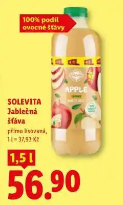 Lidl Solevita Jablečná šťáva nabídka